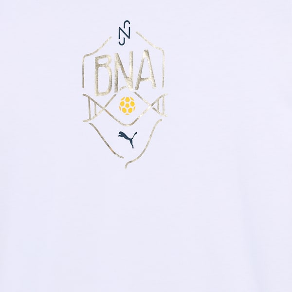 Neymar JR "BNA" Youth Football Logo Tee, PUMA White-Sand Dune, extralarge-IND